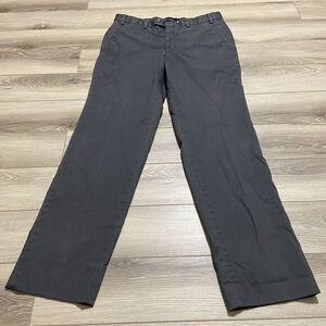 Hiltl Mens 32x30 Stretch Dress Pants Slacks Designer Modern‎ Black Office Casual